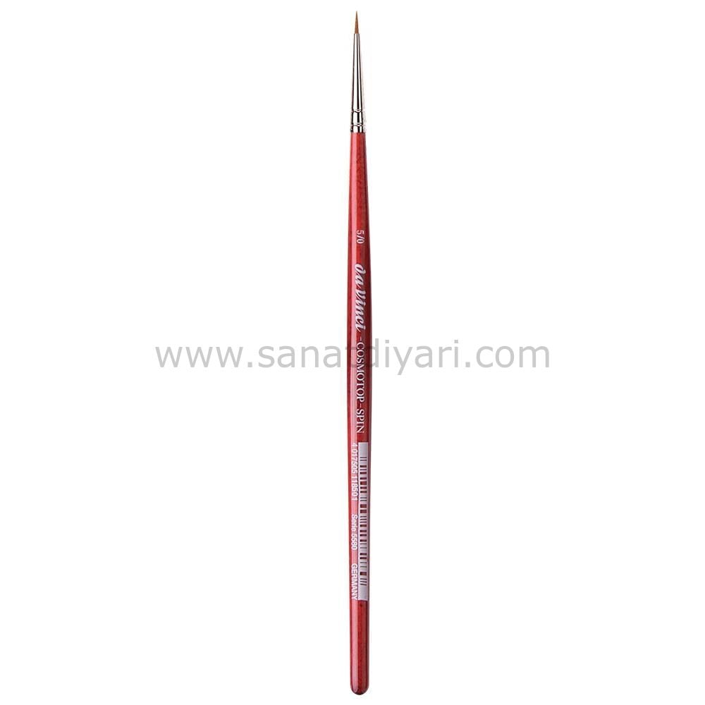 Da Vinci 5580 Serisi Fırça No:5/0 Cosmotop Spin Sentetik Yuvarlak Sulu Boya Fırçası