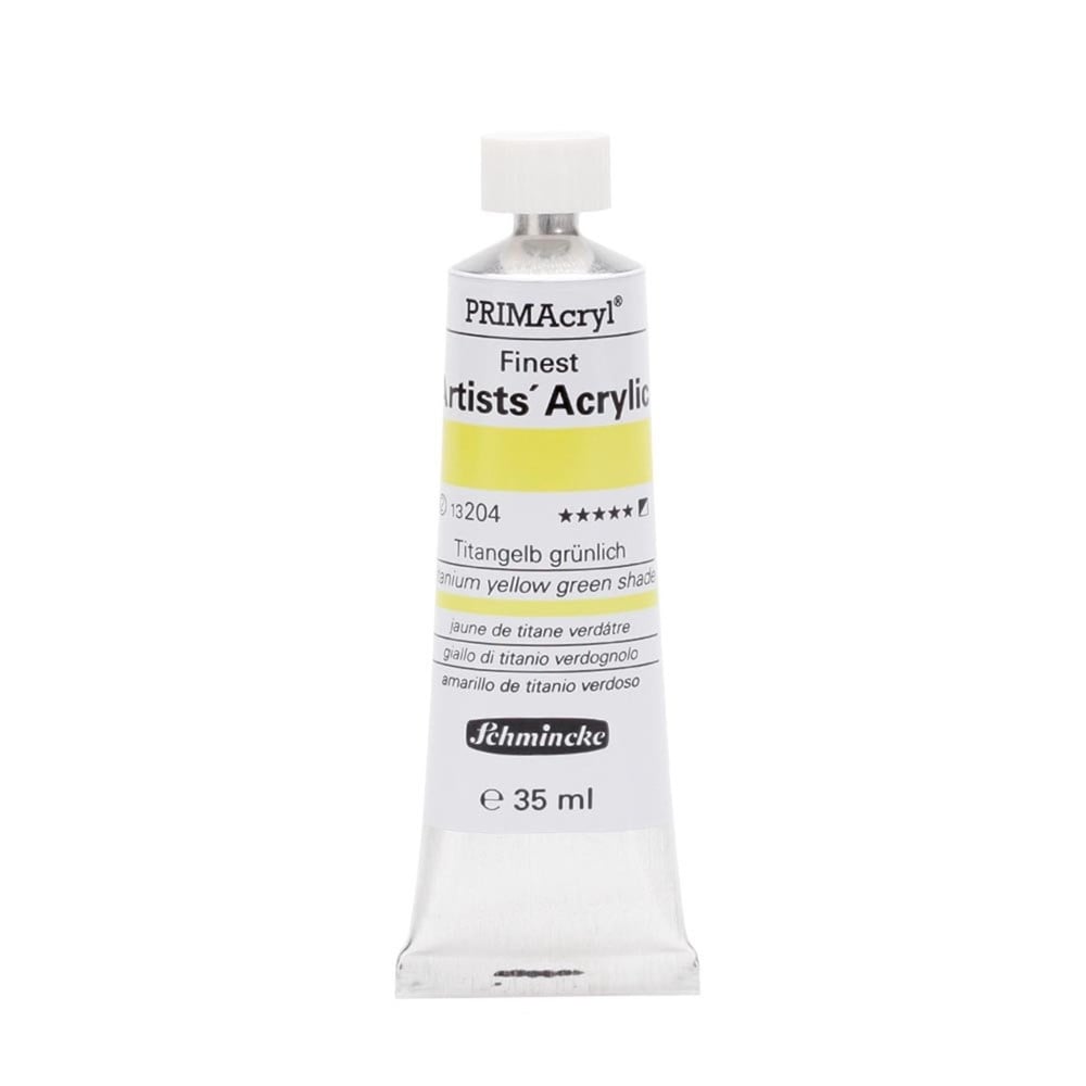 Schmincke 204 titanium Yellow green shade Primacryl Artist Akrilik Boya 35 ml Seri 2