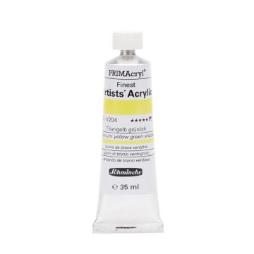 Schmincke 204 titanium Yellow green shade Primacryl Artist Akrilik Boya 35 ml Seri 2