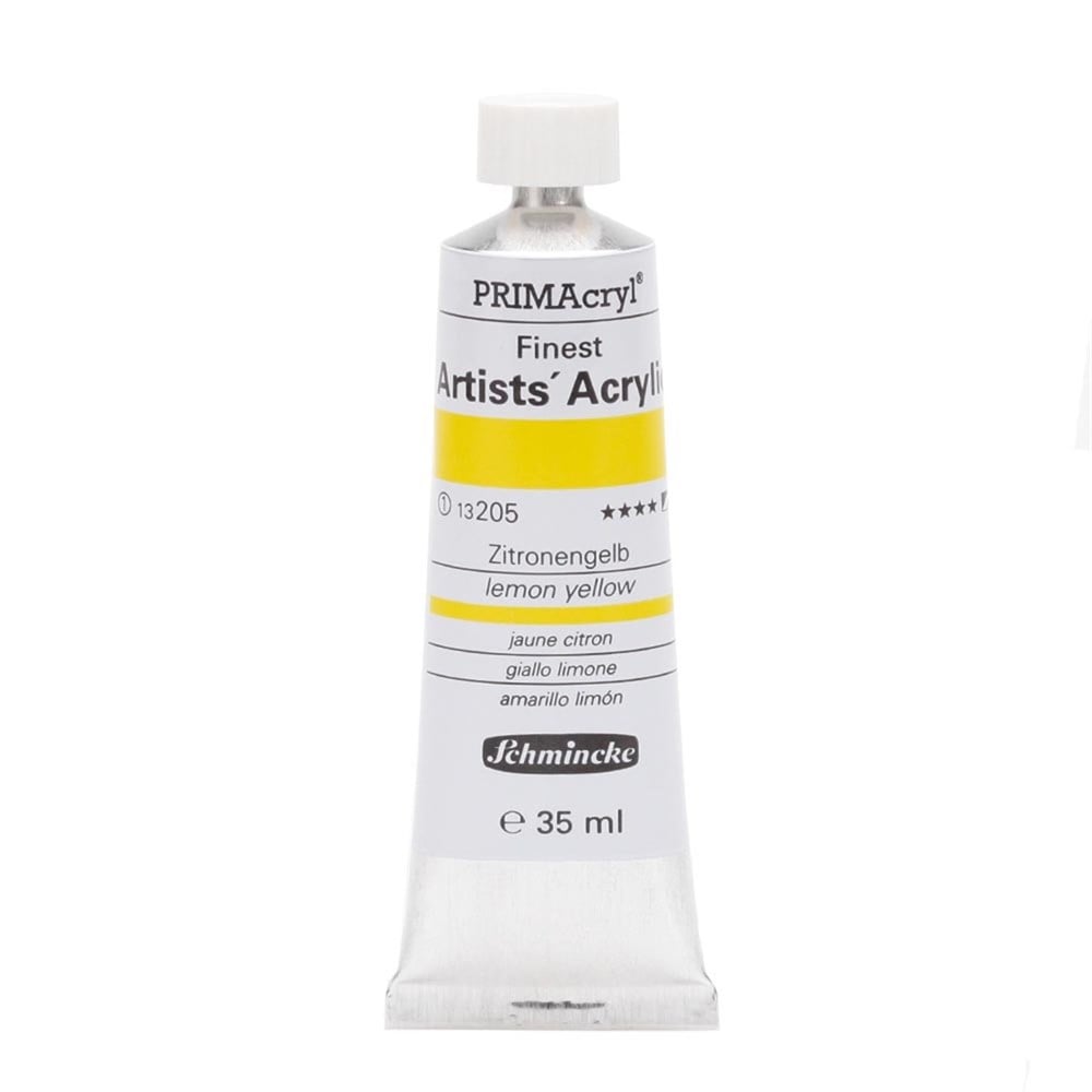 Schmincke 205 lemon yellow Primacryl Artist Akrilik Boya 35 ml Seri 1