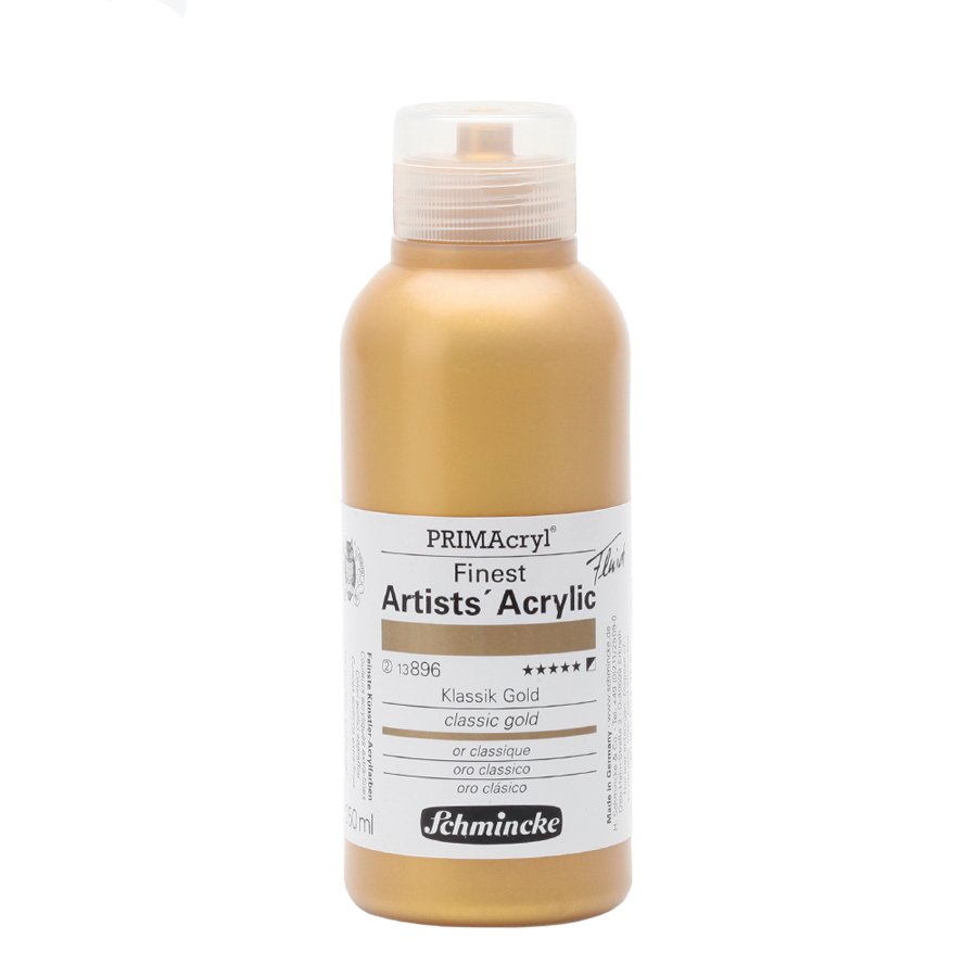 Schmincke 896 Classic Gold Primacryl Artist Akrilik Boya 250 ml Seri 2