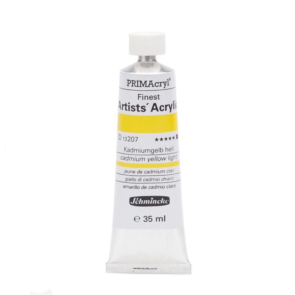 Schmincke 207 cadmium yellow light  Primacryl Artist Akrilik Boya 35 ml Seri 3