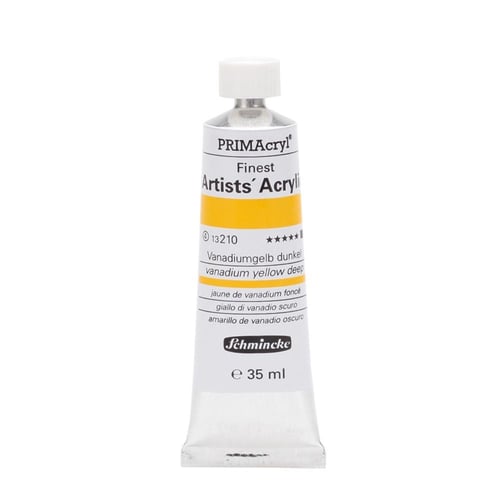 Schmincke 210 vanadium Yellow deep  Primacryl Artist Akrilik Boya 35 ml Seri 4