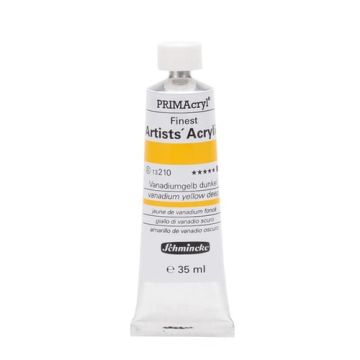 Schmincke 210 vanadium Yellow deep  Primacryl Artist Akrilik Boya 35 ml Seri 4