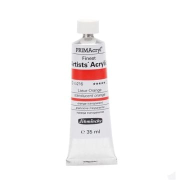 Schmincke 216 transparent Orange Primacryl Artist Akrilik Boya 35 ml Seri 2