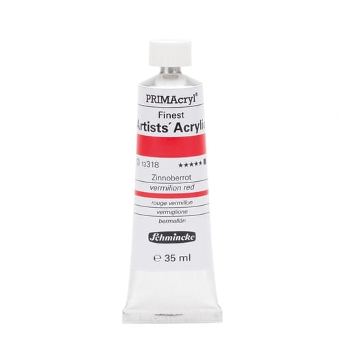 Schmincke 318 Vermilion Red Primacryl Artist Akrilik Boya 35 ml Seri 3
