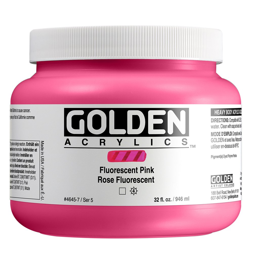 Golden Akrilik HB FLUORESCENT PINK 473 ML