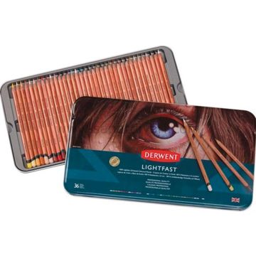 Derwent Lightfast Yağ Bazlı Kuru Boya Kalem Seti 36 Renk