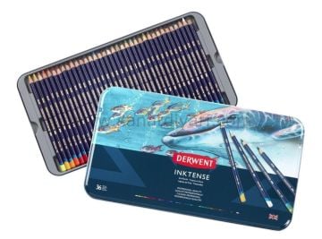 Derwent İnktense Mürekkep Bazlı Kuru Boya Kalem Seti 36 Renk