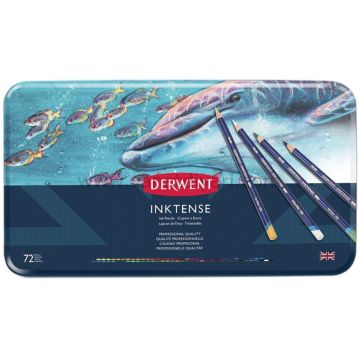 Derwent İnktense Mürekkep Bazlı Kuru Boya Kalem Seti 72 Renk