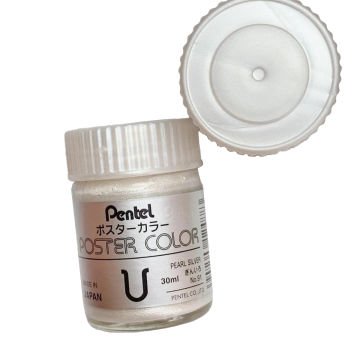 pentel poster color guaj boya no:91 SİLVER