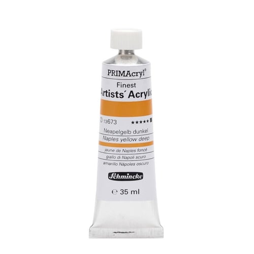 Schmincke 673 naples yellow deep Primacryl Artist Akrilik Boya 35 ml Seri 2