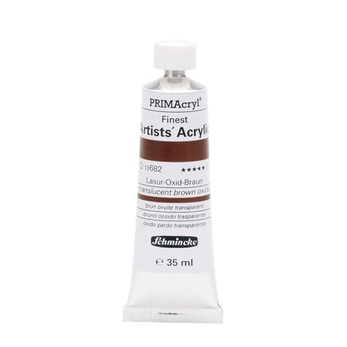 Schmincke 682 Transparent Brown Oxide Primacryl Artist Akrilik Boya 35 ml Seri 1