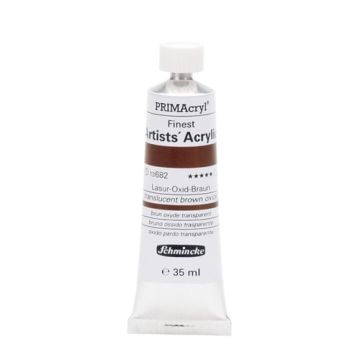 Schmincke 682 Transparent Brown Oxide Primacryl Artist Akrilik Boya 35 ml Seri 1