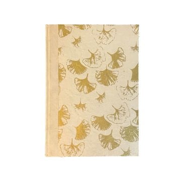 Tiryakiart El Yapımı Defter Circle Blossom Serisi 15x21 cm 80 yp 02 Natural/Gold