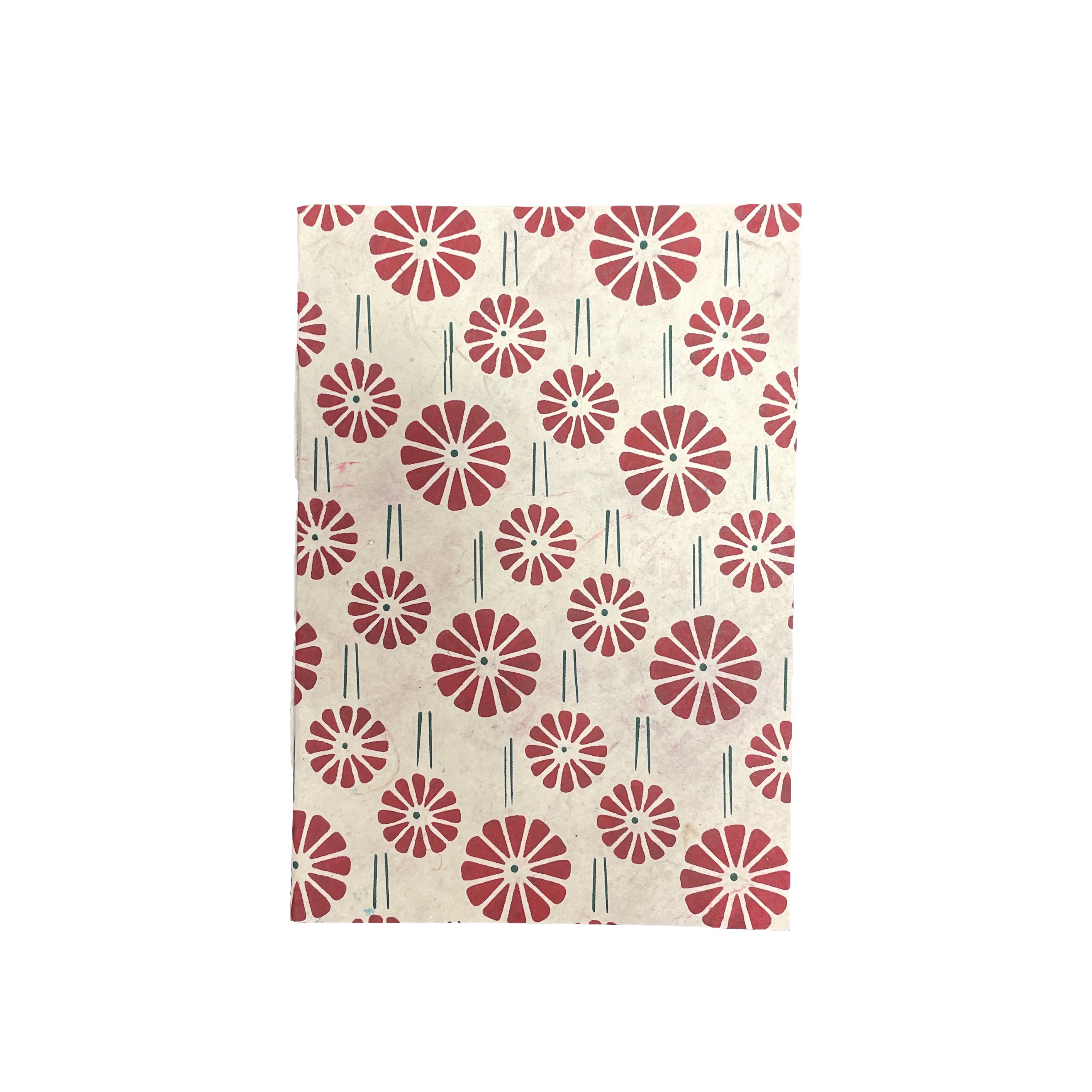 Tiryakiart El Yapımı Defter Journal Marguerite Serisi A6 36 yp 22 Red