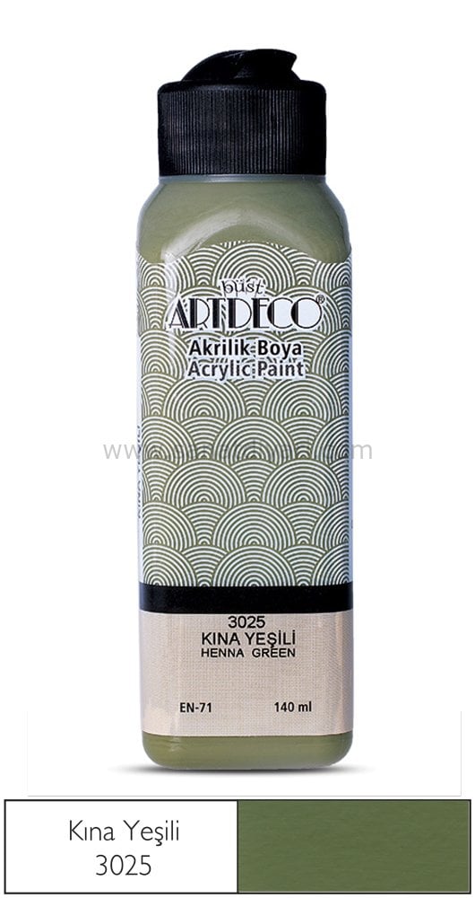 ARTDECO AKRİLİK BOYA 140 ML KINA YEŞİLİ 3025