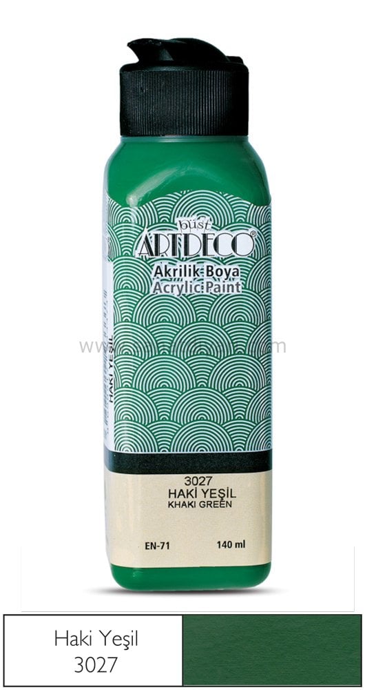 ARTDECO AKRİLİK BOYA 140 ML HAKİ YEŞİL 3027