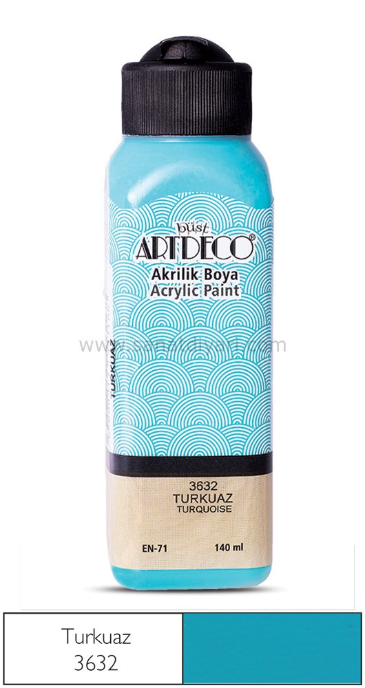 ARTDECO AKRİLİK BOYA 140 ML TURKUAZ 3632