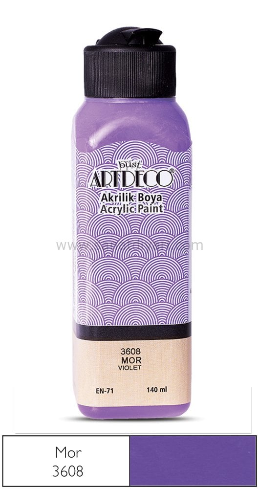 ARTDECO AKRİLİK BOYA 140 ML MOR 3608