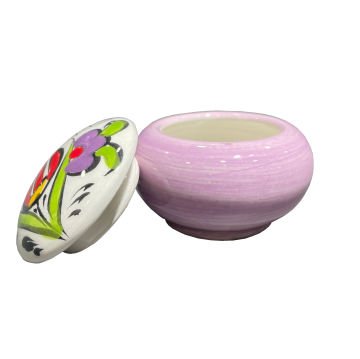 Tiryakiart Desenli Seramik Hokka 30 cc - Pembe