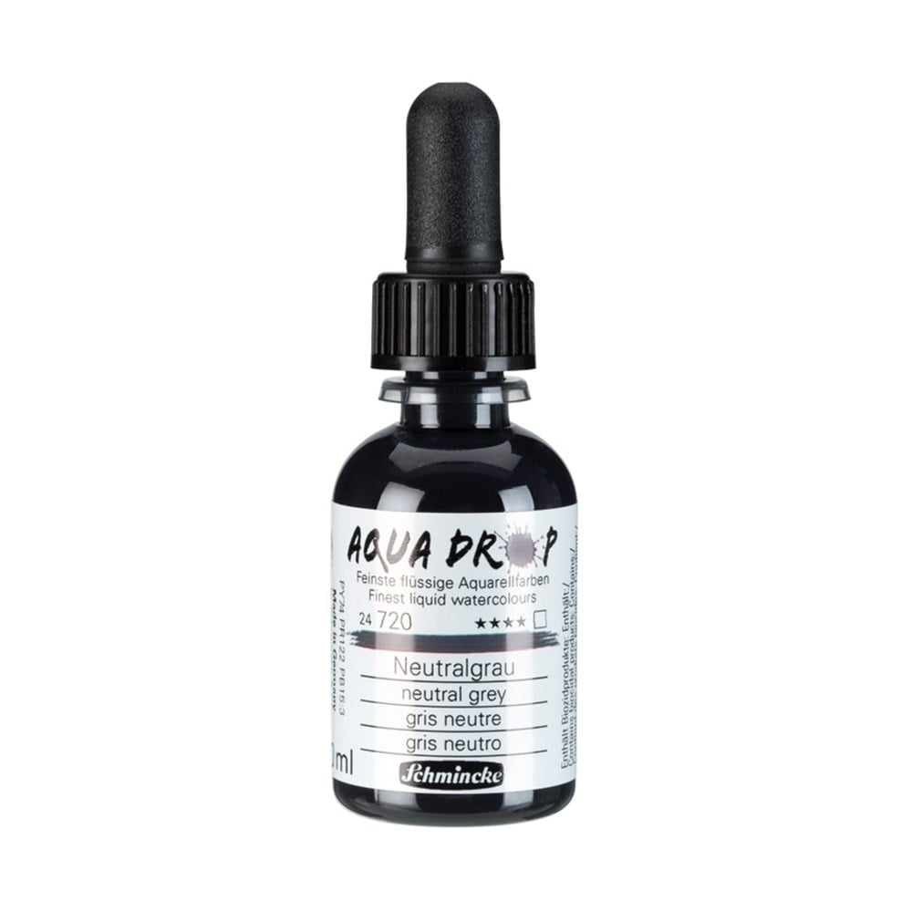 Schmincke Aqua Drop Sıvı Sulu Boya 720 Neutral Grey 30 ml