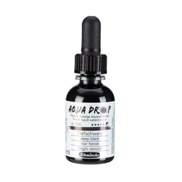 Schmincke Aqua Drop Sıvı Sulu Boya 780 Deep Black 30 ml