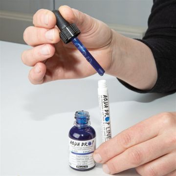 Schmincke Aqua Drop Sıvı Sulu Boya Fırça Uç Doldurulabilir Kalem