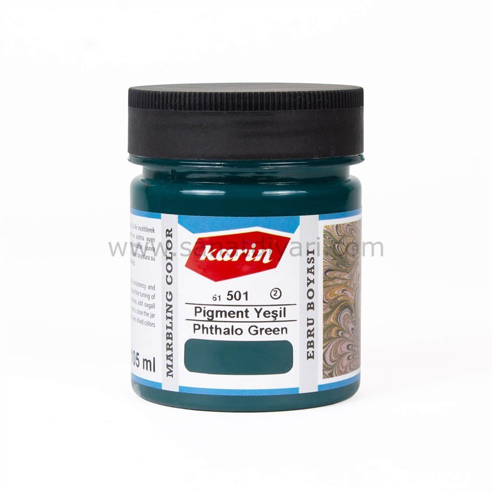 Karin Ebru Boyası 105 ml 501 Pigment Yeşil