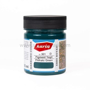 Karin Ebru Boyası 105 ml 501 Pigment Yeşil