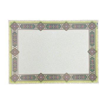 Tezhipli İçi Boş -14- Mat Kuşe Meşk Kağıdı Mohamad Badawi Alktifani A4 Tıpkı Basım (YEŞİL - BORDO)