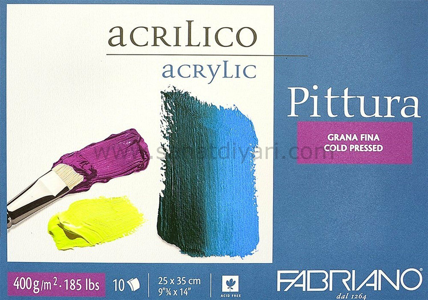 Fabriano Pittura Akrilik Boya Defteri 25x35 cm 400 gr
