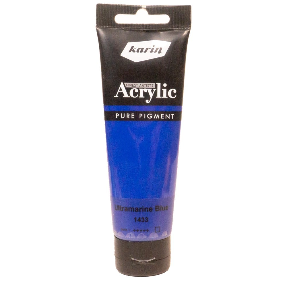 karin artist akrilik boya 120 ml 1433 ultramarine blue
