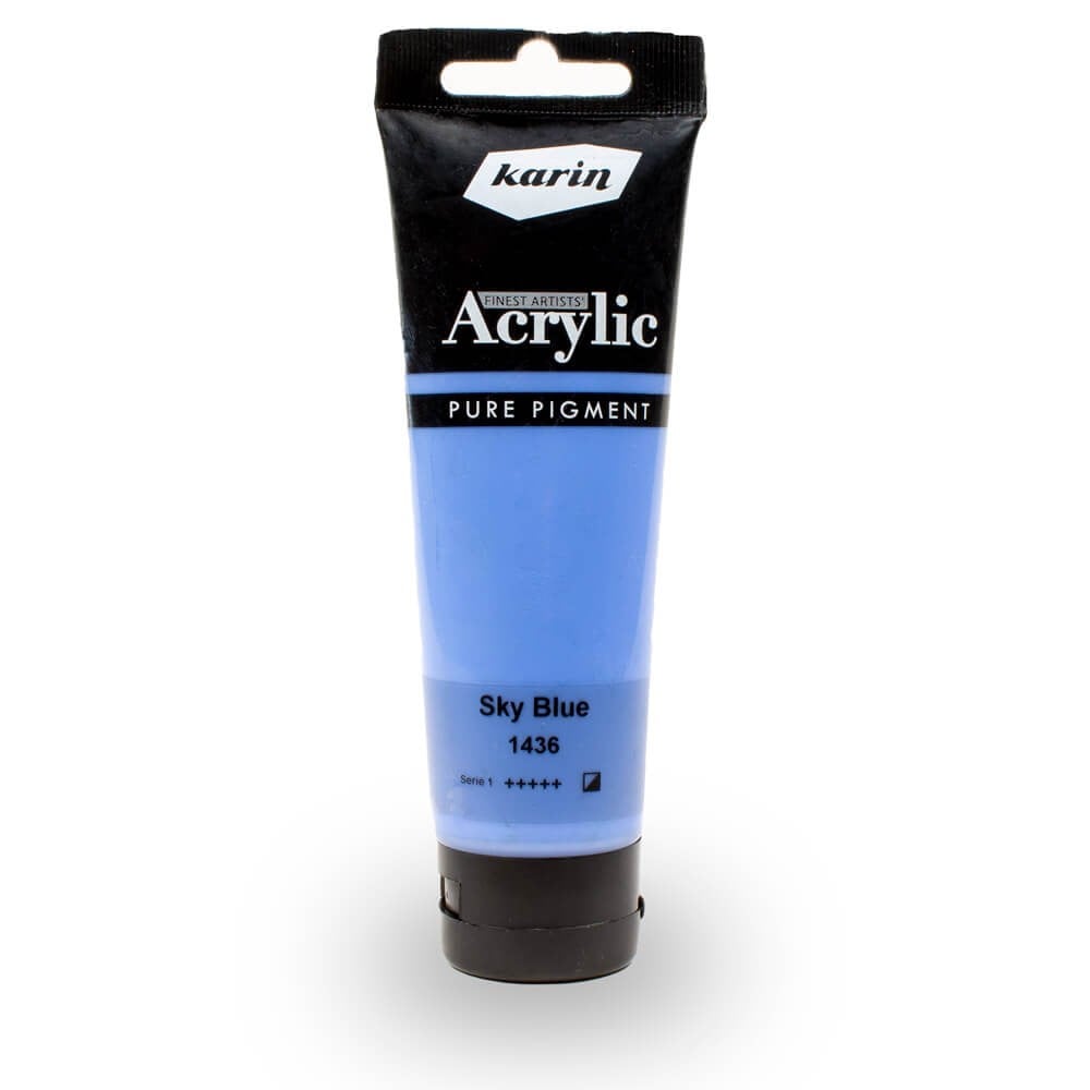 karin artist akrilik boya 120 ml 1436 sky blue