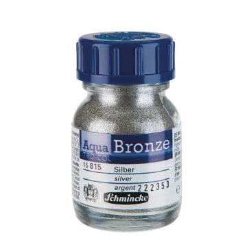 Schmincke Aqua Bronze Sulu Boya Yaldız Pigment 20 ml 815 Silver 15815