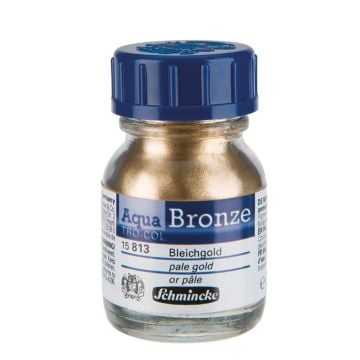 Schmincke Aqua Bronze Sulu Boya Yaldız Pigment 20 ml 813 pale gold 15813
