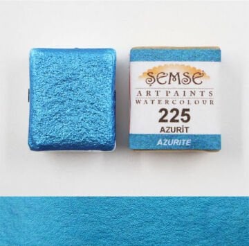 ŞemseArt No: 225 Azurit Altın Yaldız Yarım Tava Sulu Boya