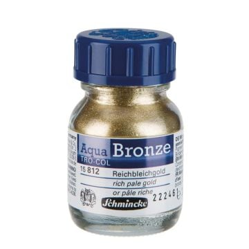 Schmincke Aqua Bronze Sulu Boya Yaldız Pigment 20 ml 812 rich pale gold 15812