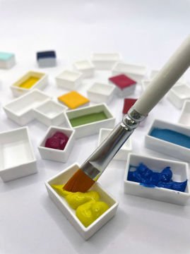 Yarım Ölçü Boş Sulu Boya Tavası