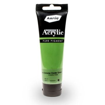 karin artist akrilik boya 120 ml 1562 chrome oxide green