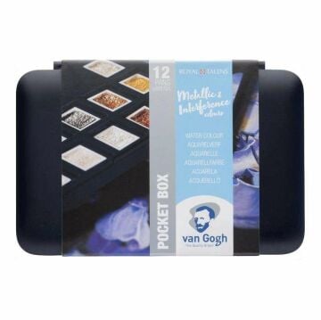 Talens Van Gogh Metalik Yarım Tablet Sulu Boya 12’li Set
