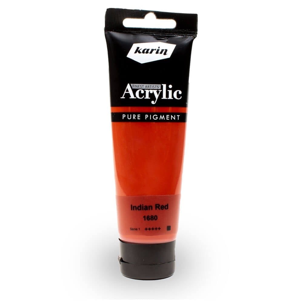 karin artist akrilik boya 120 ml 1680 indian red