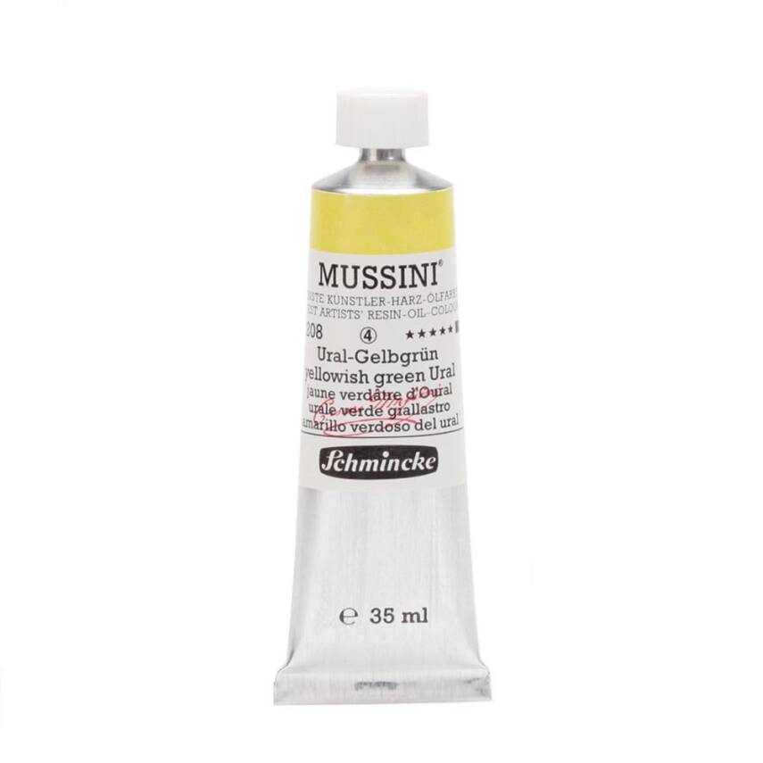 Schmincke Mussini Artist Yağlı Boya 35 ml 208 Yellowish Green Ural Seri 4