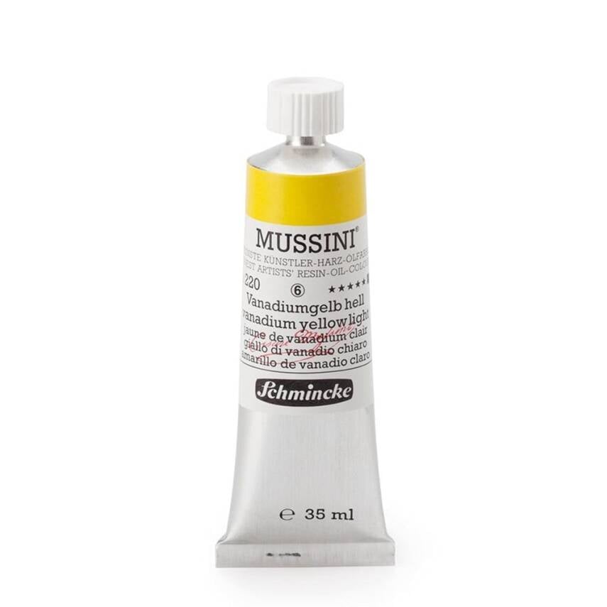 Schmincke Mussini Artist Yağlı Boya 35 ml 220 Vanadium Yellow Light Seri 6