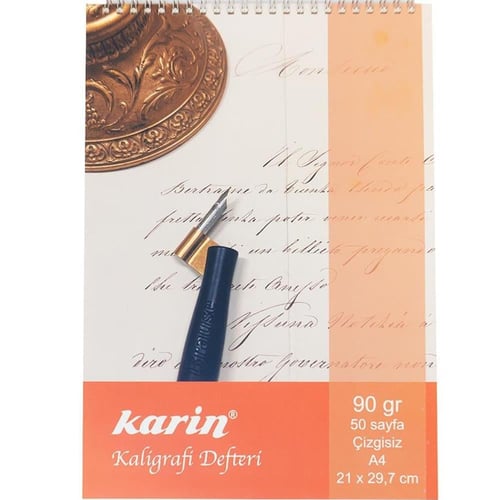KARİN KALiGRAFİ DEFTERİ ÇİZGİSİZ A4 50 YAPRAK