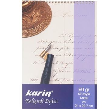 KARİN KALiGRAFİ DEFTERİ KARELİ A4 50 YAPRAK