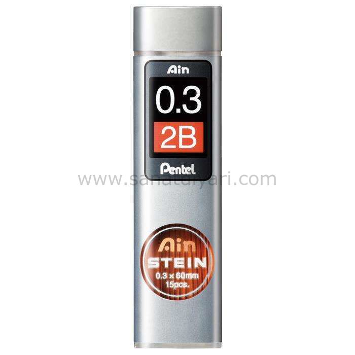 Pentel Ain Stein Yedek Uç 0.3 mm 2B 15'li