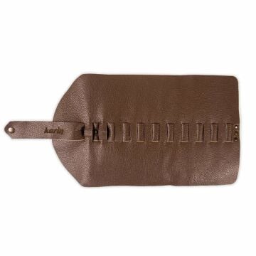 Karin Rulo Deri Kalemlik Kahverengi 10'lu