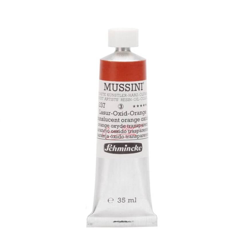 Schmincke Mussini Artist Yağlı Boya 35 ml 237 Translucent Orange Oxide Seri 3