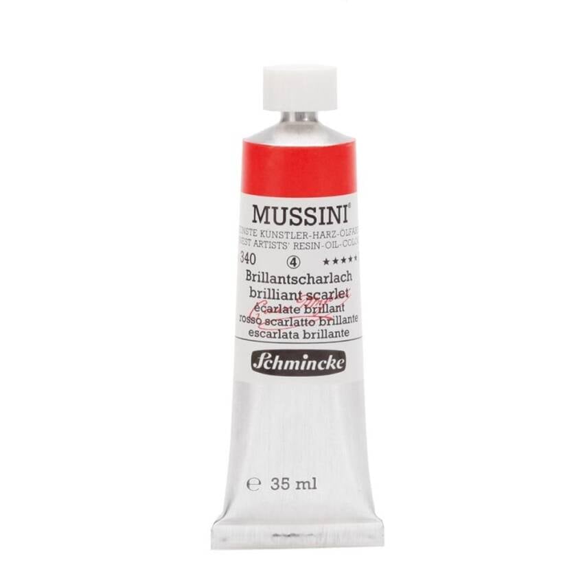 Schmincke Mussini Artist Yağlı Boya 35 ml 340 Brilliant Scarlet Seri 4